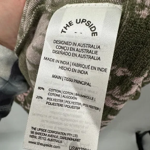 THE UPSIDE NWT Evereve Cocos Stella Collared Terry Cloth Shirt // L - Picture 10 of 15